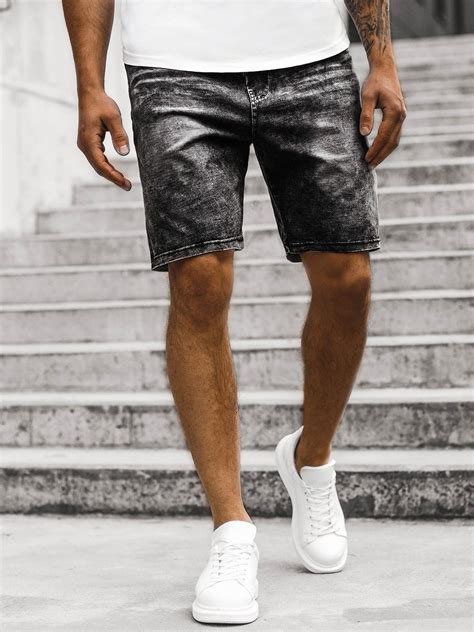 Schwarze Shorts für Herren 